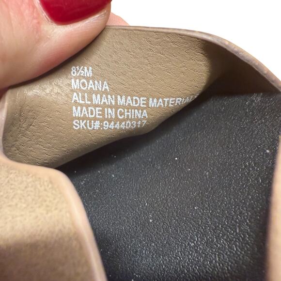 SM New York Steve Madden Moana Women's 8.5M Tan Black Slides Sandals Flatform - Picture 6 of 11